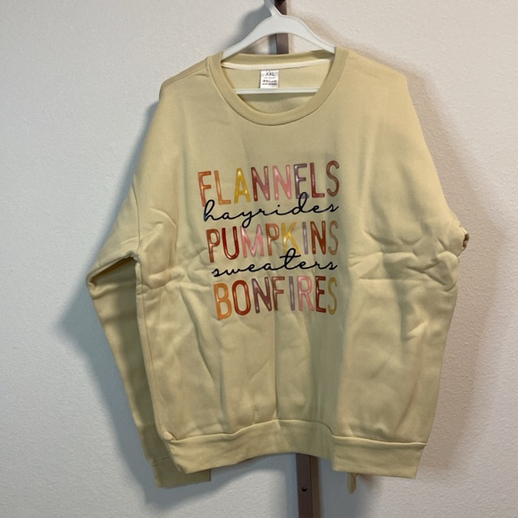 Fall Themed Graphic Print Pull Over Sweatshirt - Picture 6 of 10